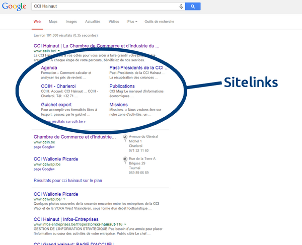 Google Sitelinks